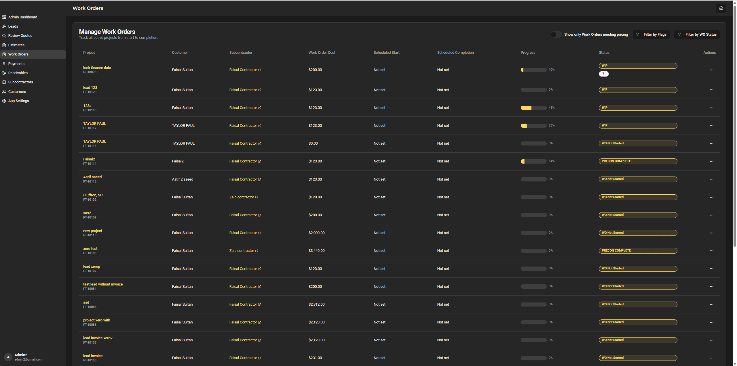 Subcontractor Bidding & Job Management Platform — screen 9