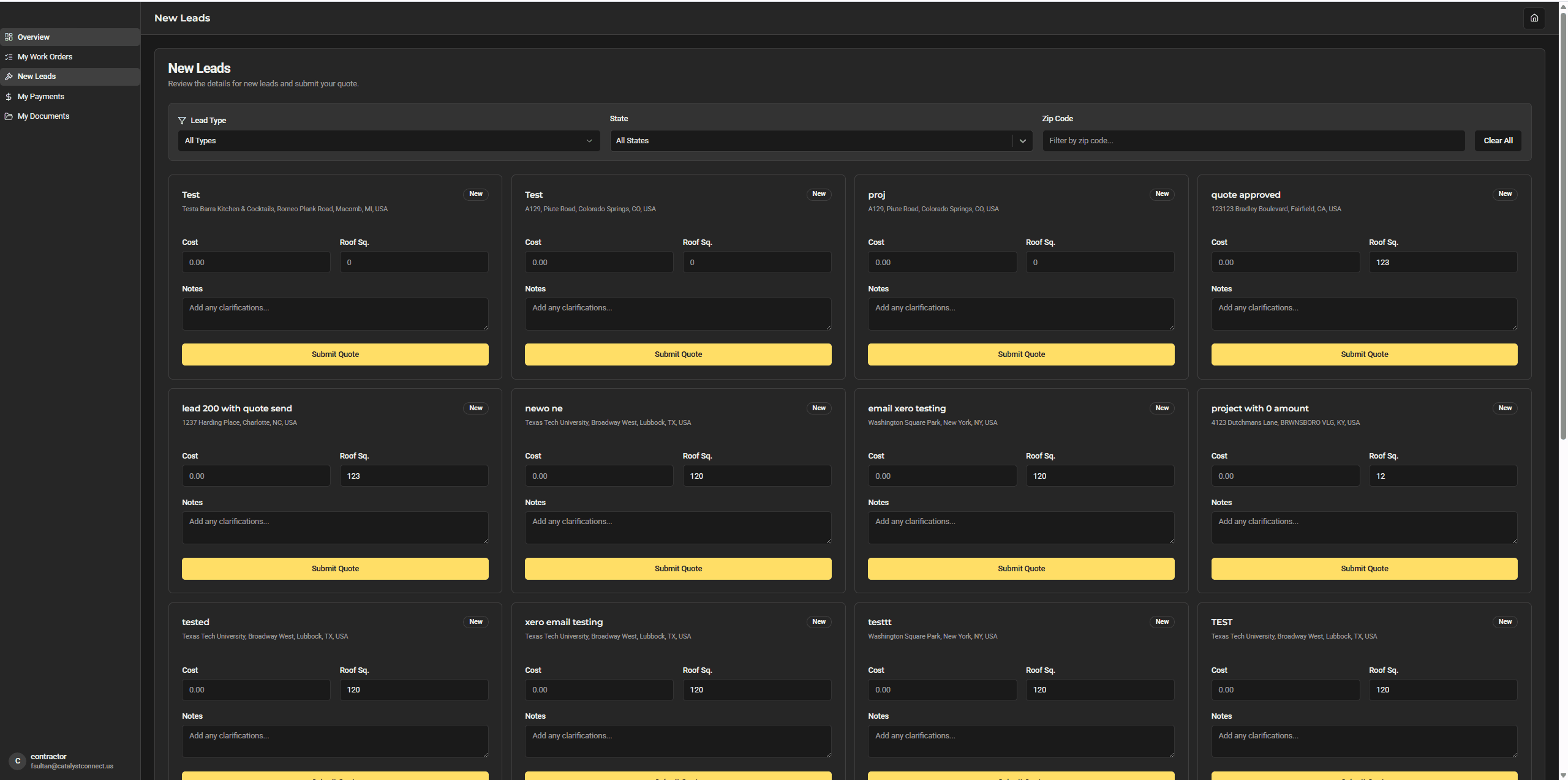 Subcontractor Bidding & Job Management Platform — screen 16
