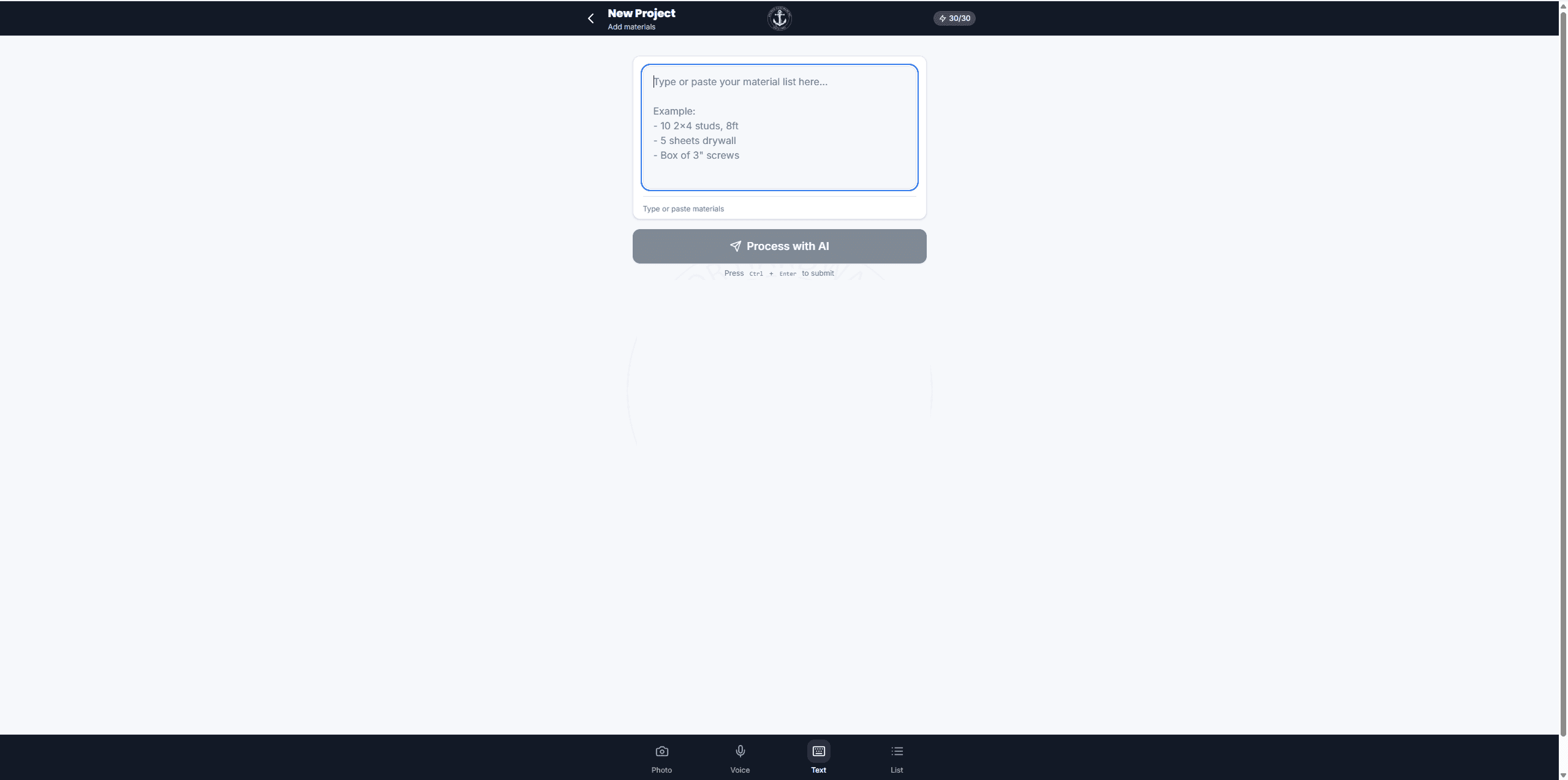 On-Site Estimation App with Live Home Depot Pricing — screen 5